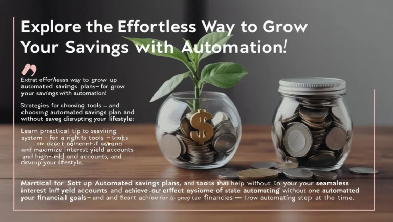 How to Automate Your Savings Without Feeling the Pinch