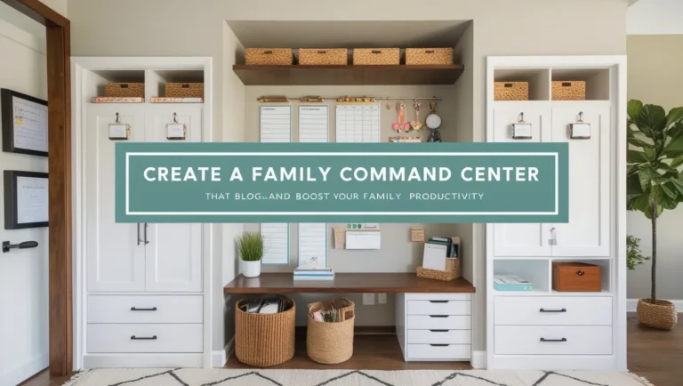 How to Create a Family Command Center for Better Organization