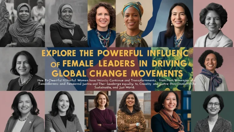 The Role of Female Leaders in Global Change Movements