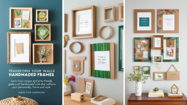 How to Create a Wall Gallery with Handmade Frames