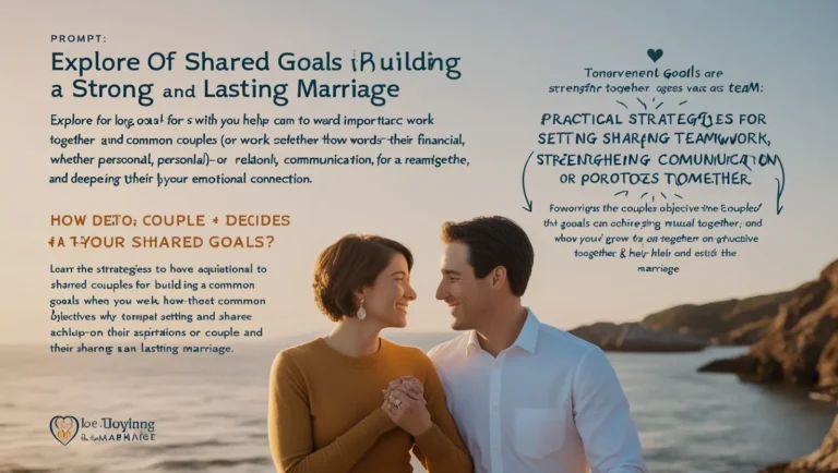 The Role of Shared Goals in Strengthening Marriages