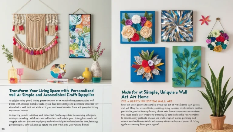 How to Make Your Own Wall Art with Easy Craft Supplies