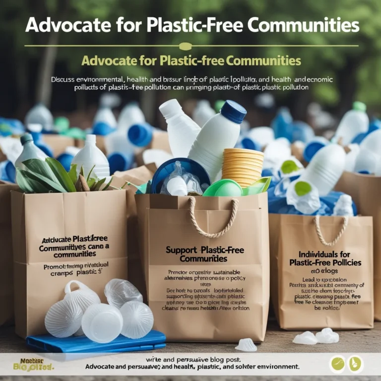 How to Advocate for Plastic-Free Communities