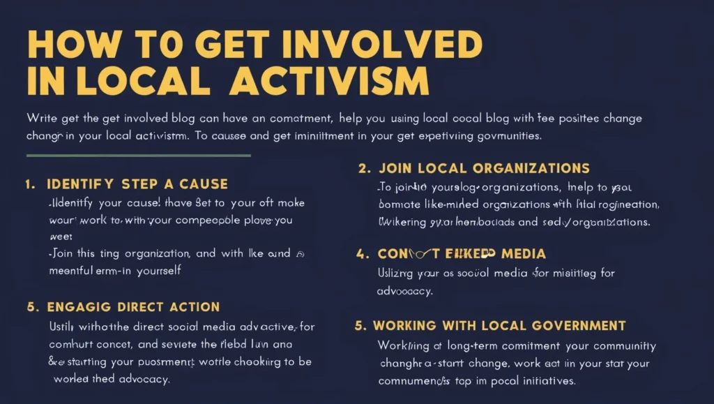 Get Involved in Local Activism