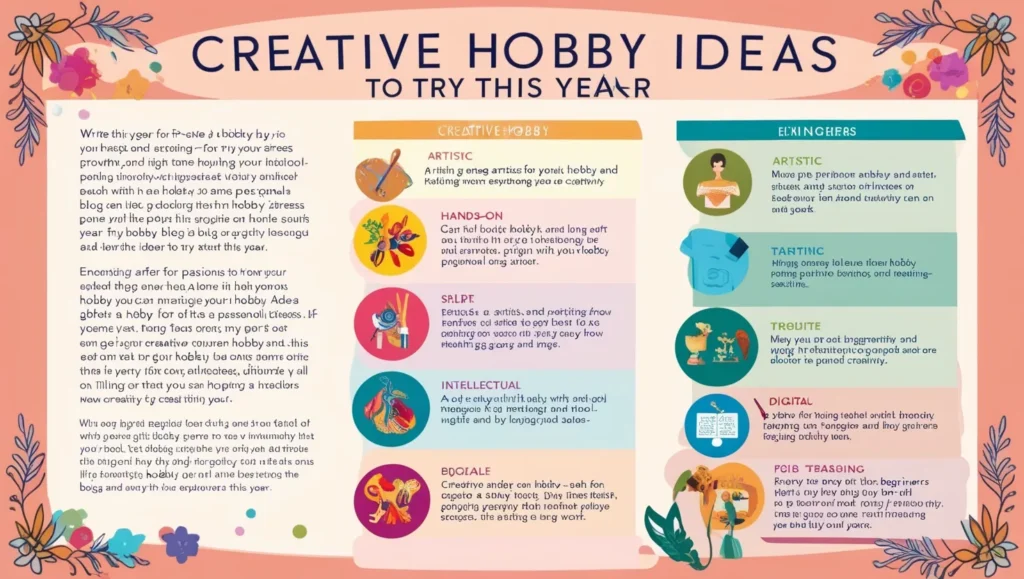 Creative Hobby Ideas to Try This Year