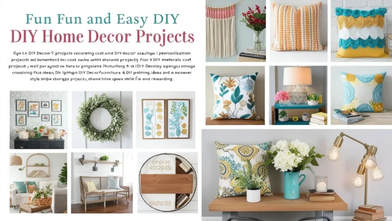Fun and Easy DIY Home Décor Projects