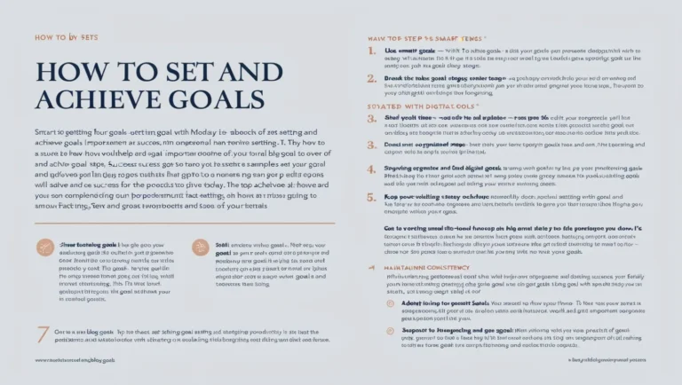 How to Set and Achieve Your Goals in Nowadays