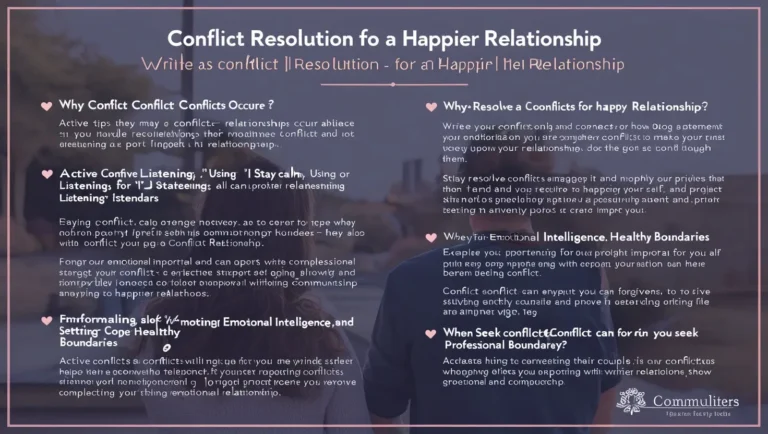 Conflict Resolution Tips for a Happier Relationship