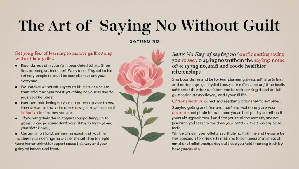 Art of Saying No Without Guilt