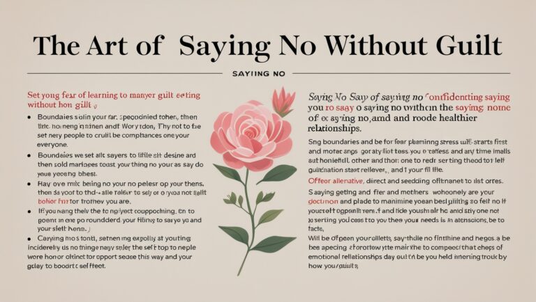 The Art of Saying No Without Guilt
