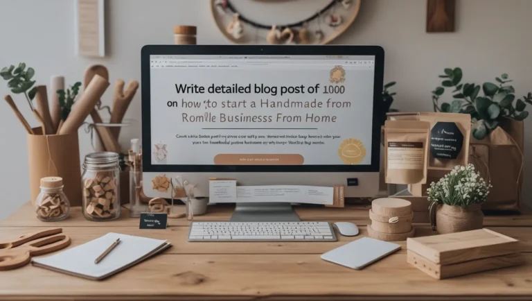 How to Start a Handmade Business from Home