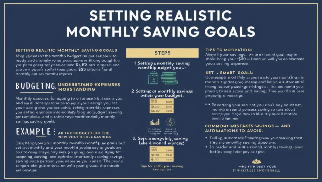 Setting Realistic Monthly Saving Goals