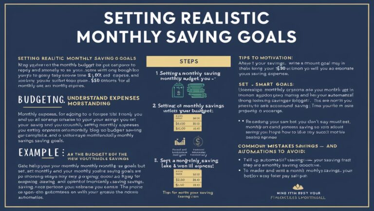 Setting Realistic Monthly Saving Goals: A Practical Guide to Financial Wellness