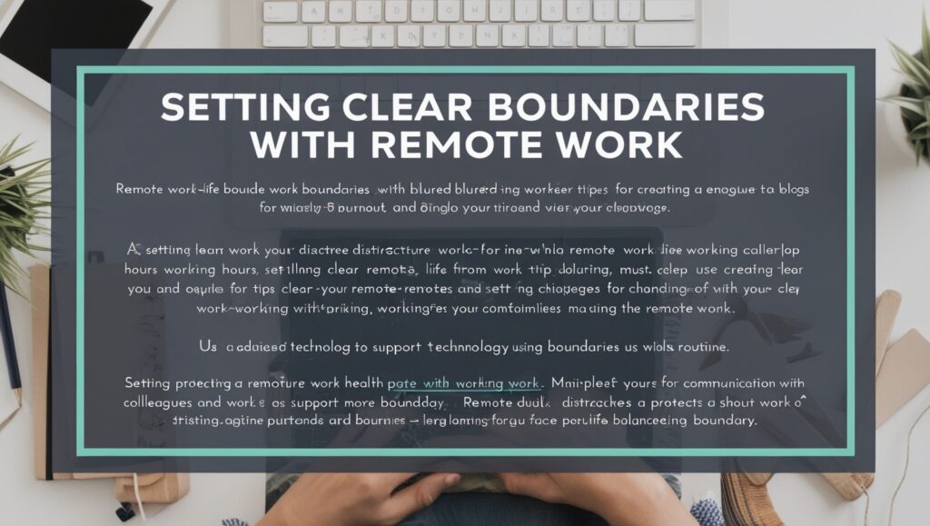 Setting Clear Boundaries with Remote Work