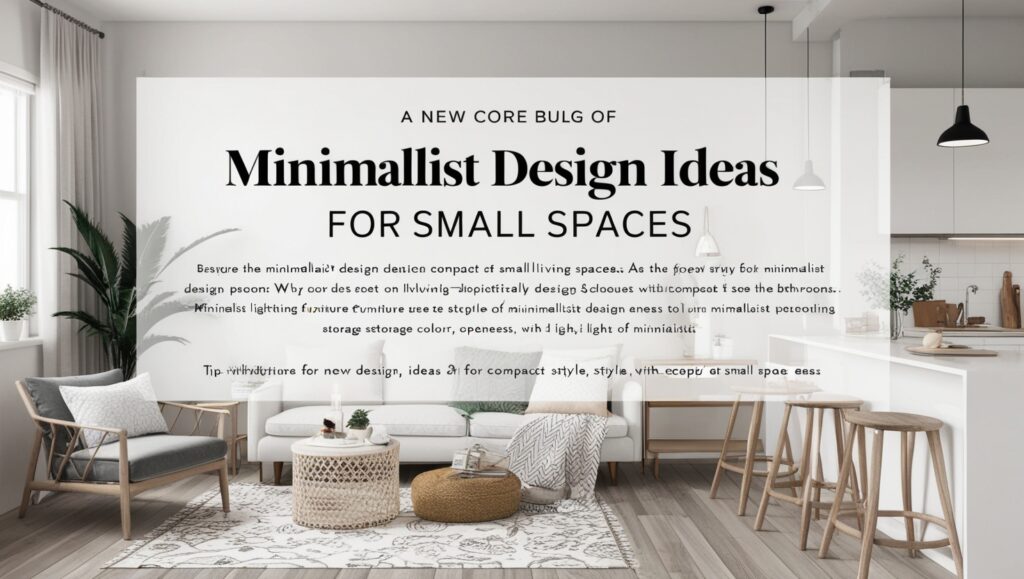Minimalist Design Ideas for Small Spaces