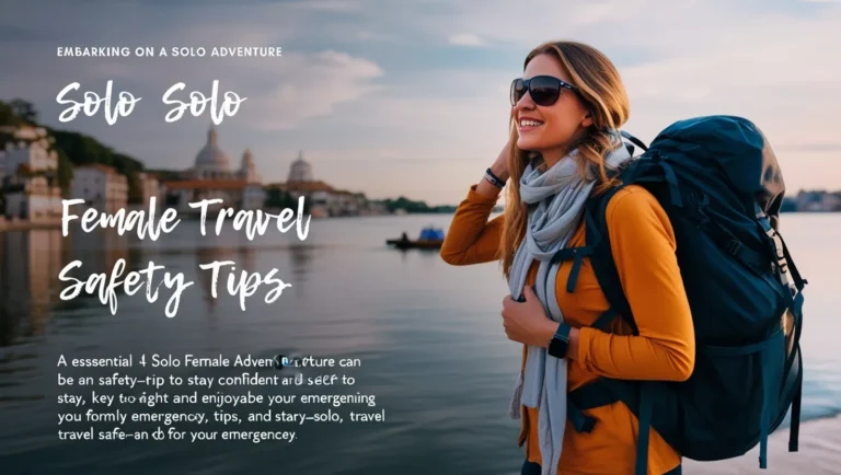 Solo Female Travel Safety Tips: A Comprehensive Guide for a Safe and Empowering Journey