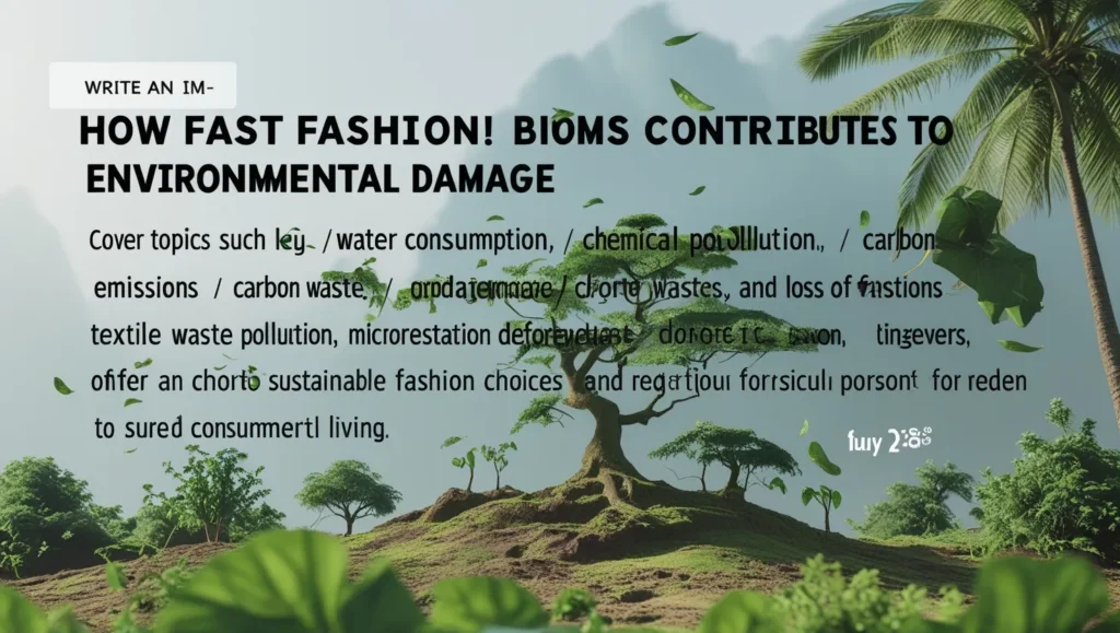 Fast Fashion Contributes to Environmental Damage