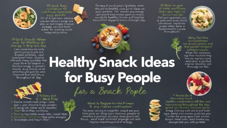 Healthy Snack Ideas for Busy People