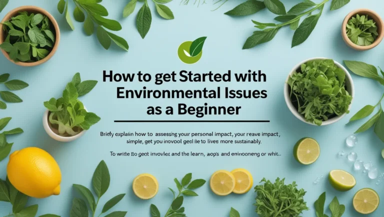 How to Get Started with Environmental Issues as a Beginner