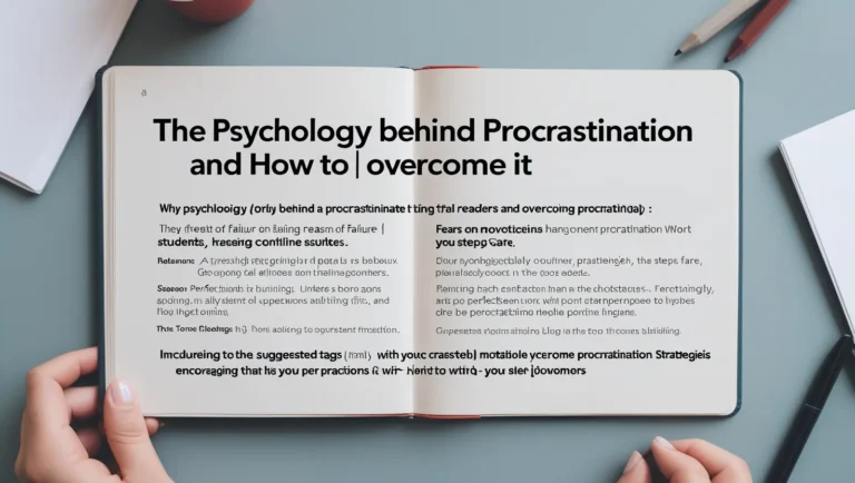 The Psychology Behind Procrastination and How to Overcome It
