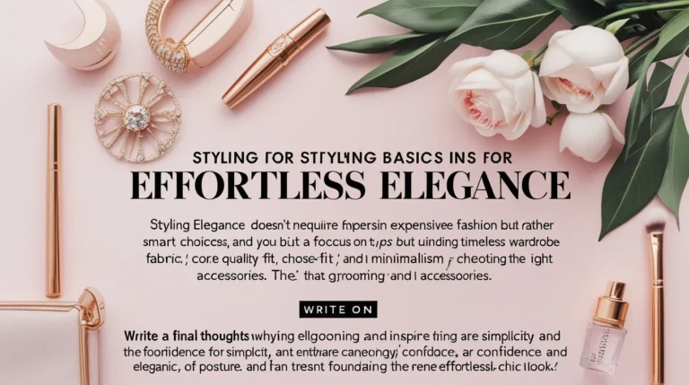 Styling Basics for Effortless Elegance