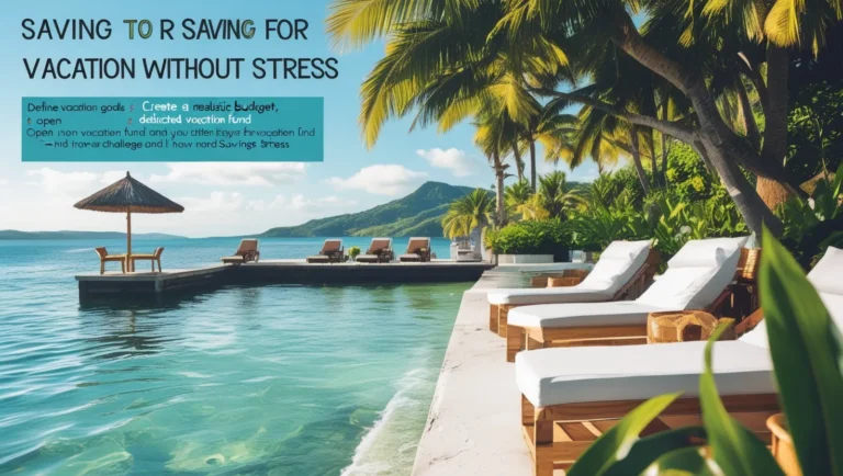 How to Save for a Vacation Without Stress