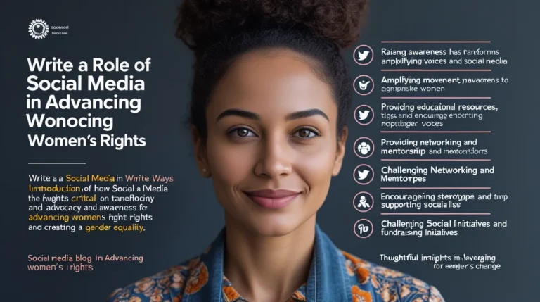 Role of Social Media in Advancing Women’s Rights