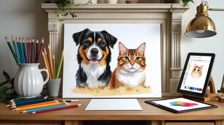 Creating Custom Illustrated Pet Portraits